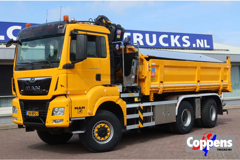 MAN TGS 33.420 2 Zijdige kipper + kraan 6x6 Stuur as - Autokran: das Bild 1 MAN TGS 33.420 2 Zijdige kipper + kraan 6x6 Stuur as - Autokran: das Bild 1