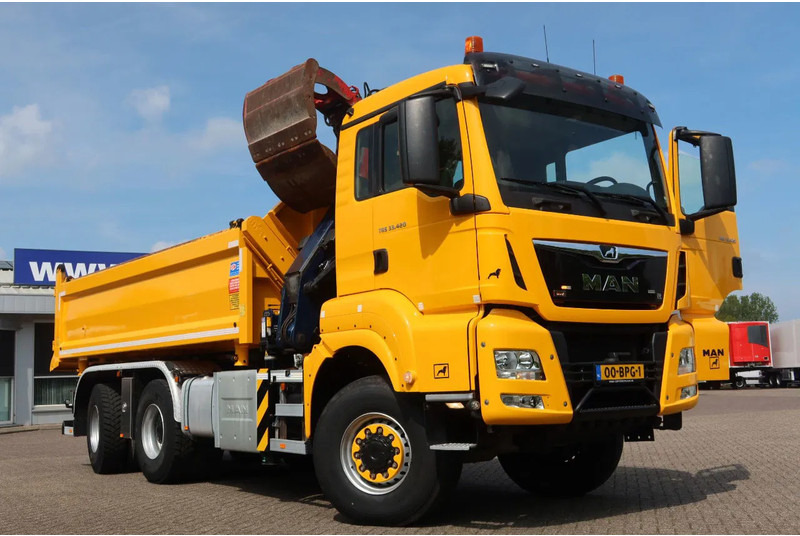 MAN TGS 33.420 2 Zijdige kipper + kraan 6x6 Stuur as - Autokran: das Bild 2 MAN TGS 33.420 2 Zijdige kipper + kraan 6x6 Stuur as - Autokran: das Bild 2