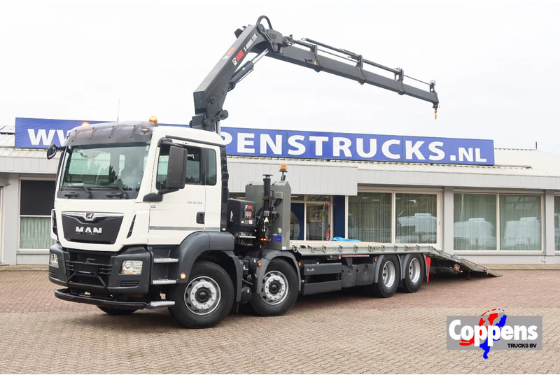 MAN TGS 35.360 Oprijwagen + HIAB 228 E3 Kraan 8x2 - Autotransporter LKW: das Bild 1 MAN TGS 35.360 Oprijwagen + HIAB 228 E3 Kraan 8x2 - Autotransporter LKW: das Bild 1