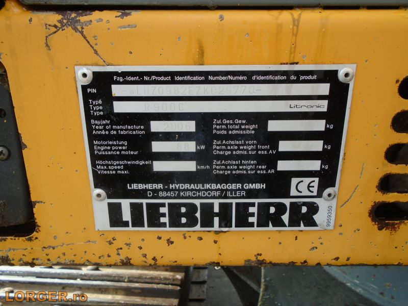 Kettenbagger Liebherr R 900 C: das Bild 12