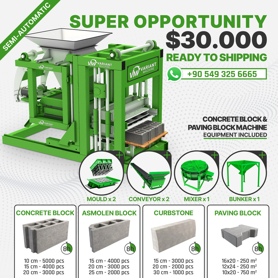 Variant 3.1 Concrete Block Machine - Betonsteinmaschine: das Bild 2 Variant 3.1 Concrete Block Machine - Betonsteinmaschine: das Bild 2