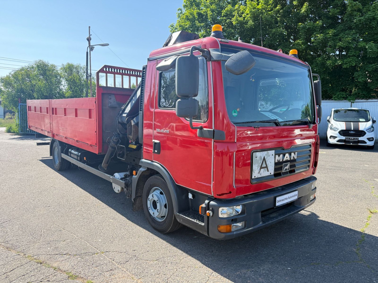 MAN TGL 12.210 mit Kran - Pritsche LKW, Autokran: das Bild 2 MAN TGL 12.210 mit Kran - Pritsche LKW, Autokran: das Bild 2