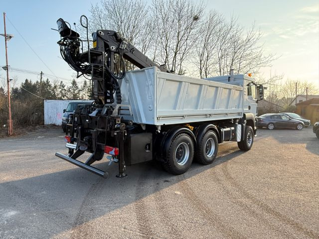 Kipper MAN TGS 26.400 Kipper mit Kran Jonsered 6x4: das Bild 7