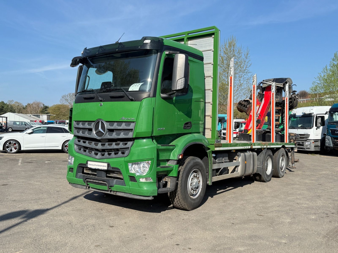 Mercedes-Benz Actros 2571 Holztransporter mit Kran - Holztransporter, Autokran: das Bild 3 Mercedes-Benz Actros 2571 Holztransporter mit Kran - Holztransporter, Autokran: das Bild 3