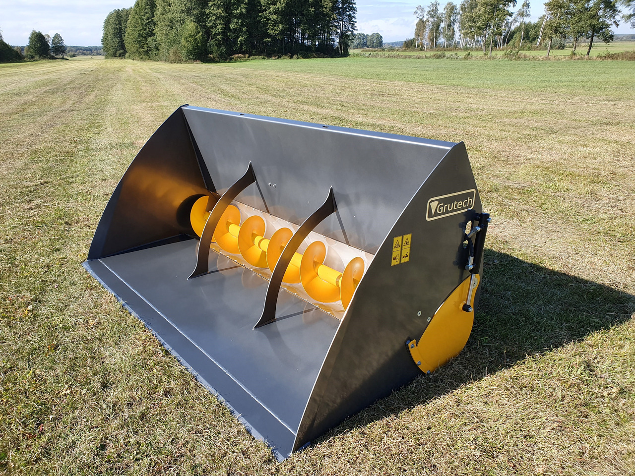 Grutech Futterverteiler / Bucket with screw / Godet avec vis / Cazo con sinfín / Benna con coclea / Ковш со шнеком / Łyżka ze ślimakiem 1,6 m - Ladeschaufel für Landmaschine: das Bild 1 Grutech Futterverteiler / Bucket with screw / Godet avec vis / Cazo con sinfín / Benna con coclea / Ковш со шнеком / Łyżka ze ślimakiem 1,6 m - Ladeschaufel für Landmaschine: das Bild 1