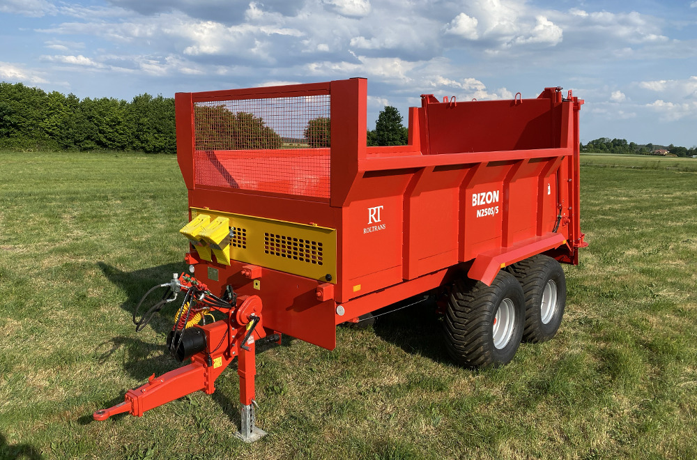 Roltrans Miststreuer / Manure spreader / Epandeur à fumier / Spandiletame / Разбрасыватель органических удобрений / Rozrzutnik obornika N250S/5 10 t - Dungstreuer: das Bild 1 Roltrans Miststreuer / Manure spreader / Epandeur à fumier / Spandiletame / Разбрасыватель органических удобрений / Rozrzutnik obornika N250S/5 10 t - Dungstreuer: das Bild 1