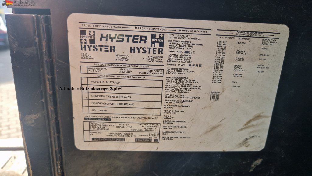Hyster H12.00XL 2 12t Stapler Topzustand, - Dieselstapler: das Bild 4 Hyster H12.00XL 2 12t Stapler Topzustand, - Dieselstapler: das Bild 4
