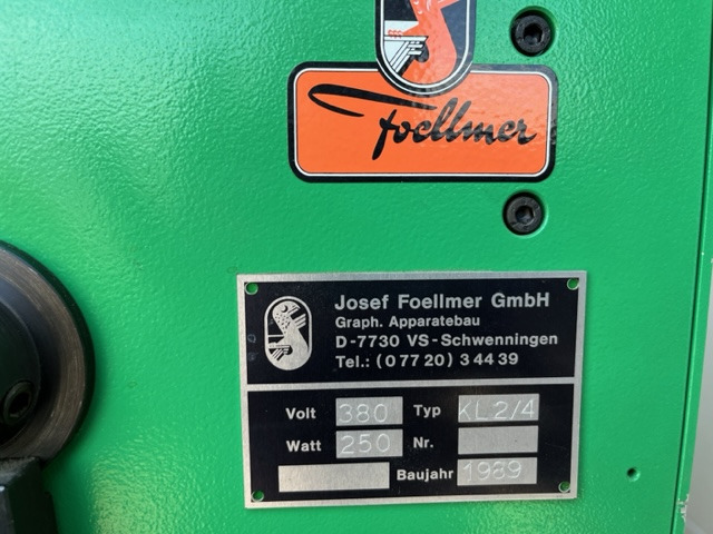 Foellmer KL 2/4 - Druckmaschine: das Bild 4 Foellmer KL 2/4 - Druckmaschine: das Bild 4