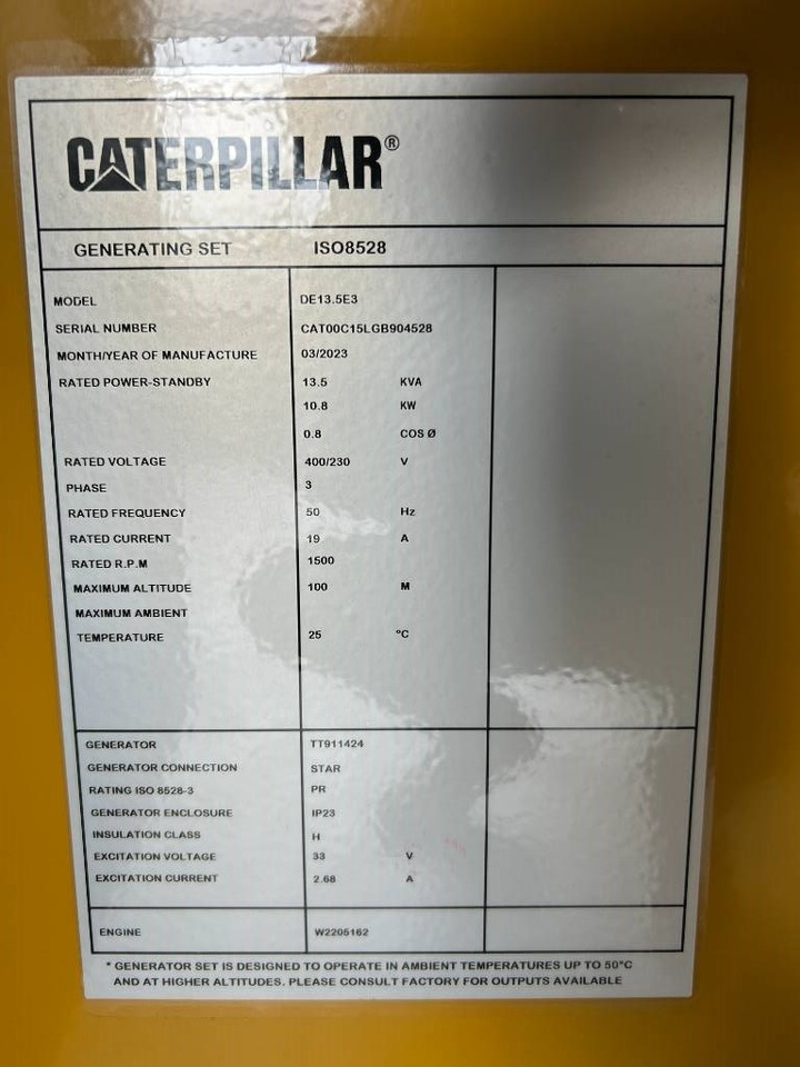CAT DE13.5E3 - 13.5 kVA Generator - DPX-18001 - Stromgenerator: das Bild 5 CAT DE13.5E3 - 13.5 kVA Generator - DPX-18001 - Stromgenerator: das Bild 5