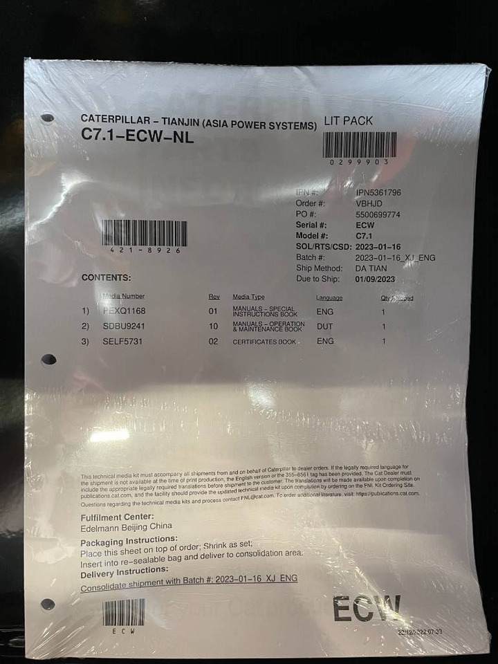 Stromgenerator neu kaufen CAT DE220E0 - 220 kVA Generator - DPX-18018: das Bild 20 Stromgenerator neu kaufen CAT DE220E0 - 220 kVA Generator - DPX-18018: das Bild 20