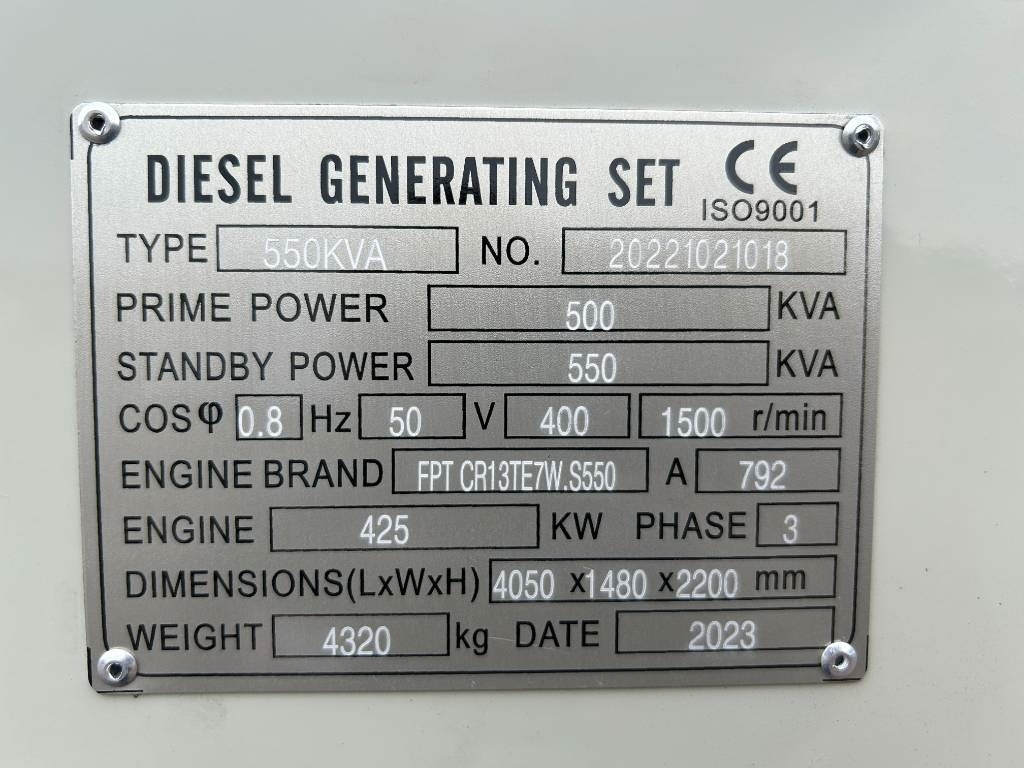 Iveco CR13TE7W - 550 kVA Generator - DPX-19797 - Stromgenerator: das Bild 4 Iveco CR13TE7W - 550 kVA Generator - DPX-19797 - Stromgenerator: das Bild 4
