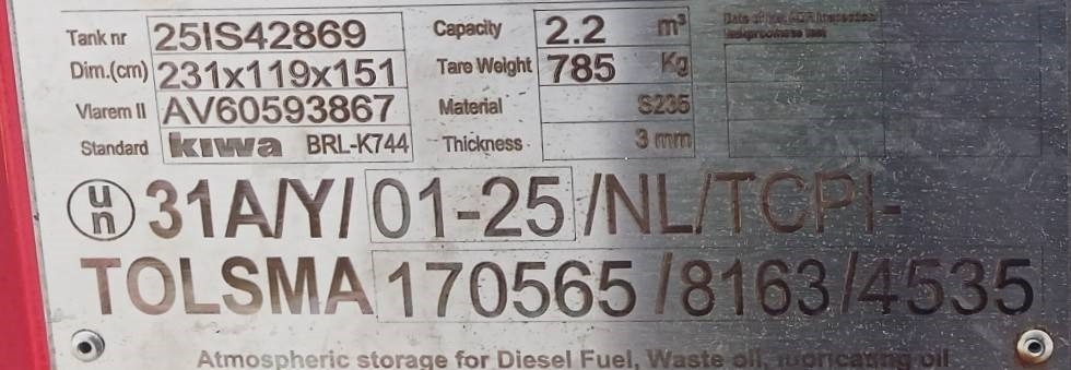 Lagertank neu kaufen New Diesel Fuel Tank 2.200 Liter - DPX-31023: das Bild 9