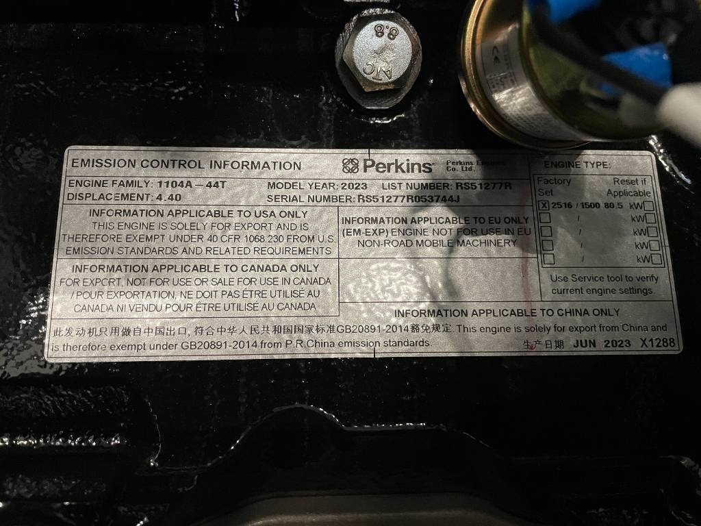 Stromgenerator neu kaufen Perkins 1104A-44TG2 - 88 kVA Generator - DPX-19805: das Bild 12