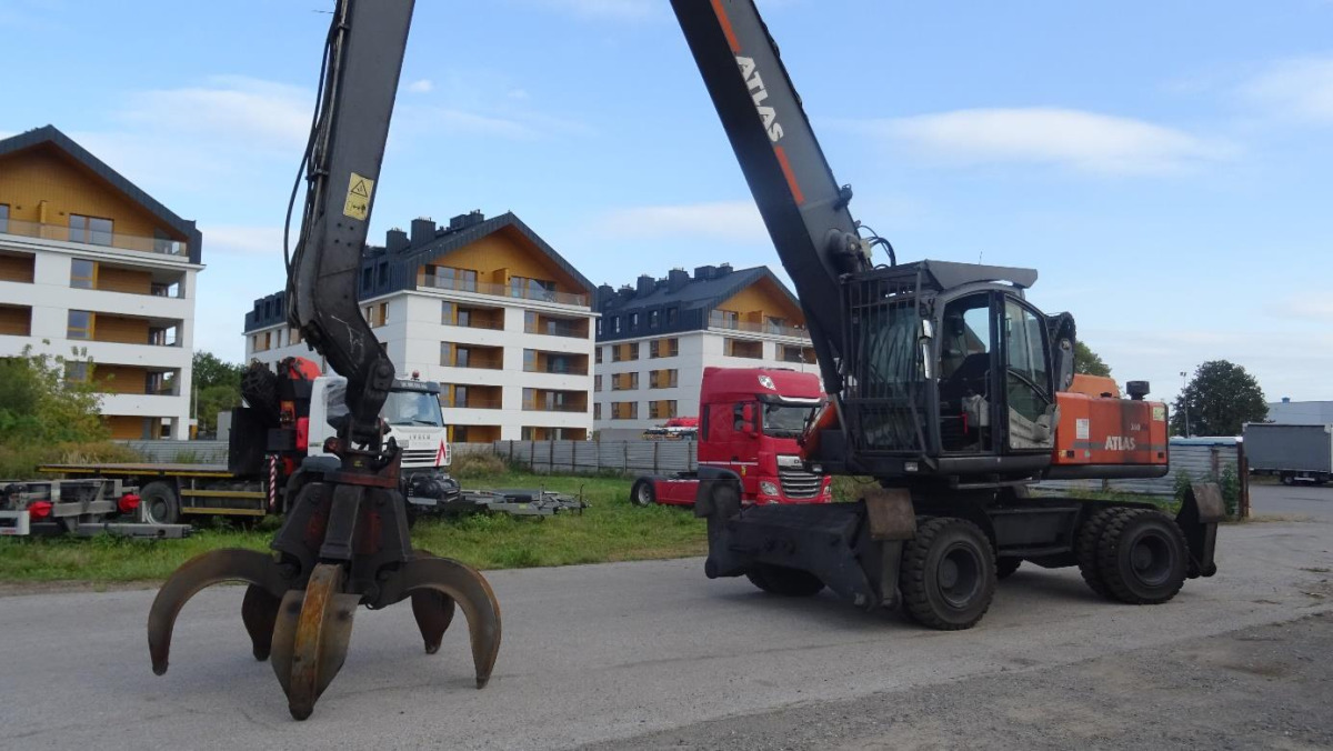 Maszyna przeładunkowa ATLAS 350MH - 2013/2018 - 166kW - 15,9m zasięgu - Umschlagbagger: das Bild 1 Maszyna przeładunkowa ATLAS 350MH - 2013/2018 - 166kW - 15,9m zasięgu - Umschlagbagger: das Bild 1
