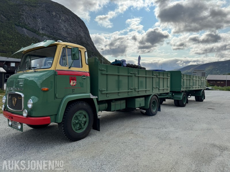 1966 Scania LBS 76 komplett sett med bil og henger selges fra bilmuseum. - Pritsche LKW: das Bild 1 1966 Scania LBS 76 komplett sett med bil og henger selges fra bilmuseum. - Pritsche LKW: das Bild 1