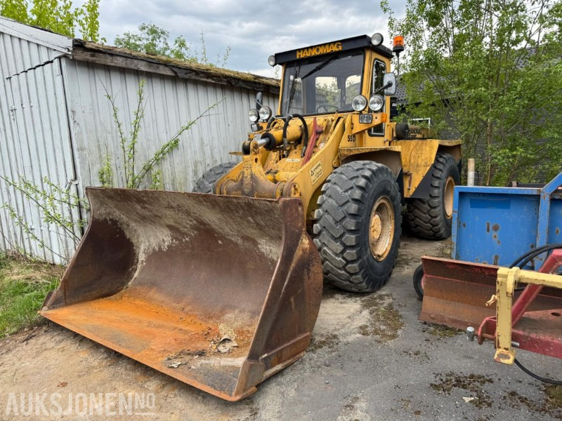 1985 Hanomag 55D hjullaster med skuffe - Radlader: das Bild 1 1985 Hanomag 55D hjullaster med skuffe - Radlader: das Bild 1