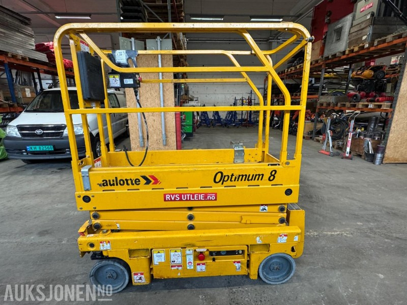 2010 Haulotte Optimum 8 sakselift på batteri / årskontrollert - Arbeitsbühne: das Bild 2 2010 Haulotte Optimum 8 sakselift på batteri / årskontrollert - Arbeitsbühne: das Bild 2