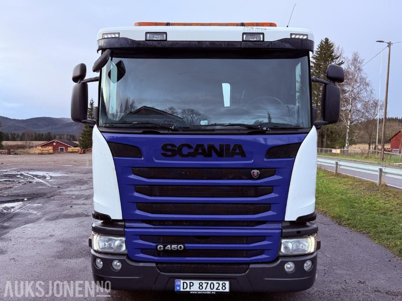 2016 Scania G450 EURO 6 444933 km m/ Krokflak med Hiab 140 AW kran - Abrollkipper: das Bild 2 2016 Scania G450 EURO 6 444933 km m/ Krokflak med Hiab 140 AW kran - Abrollkipper: das Bild 2