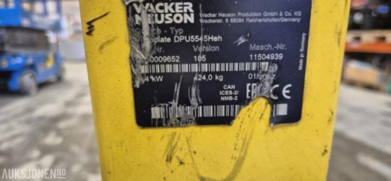 2017 Wacker Neuson DPU5545Heh Vibroplate - Walzen: das Bild 4 2017 Wacker Neuson DPU5545Heh Vibroplate - Walzen: das Bild 4