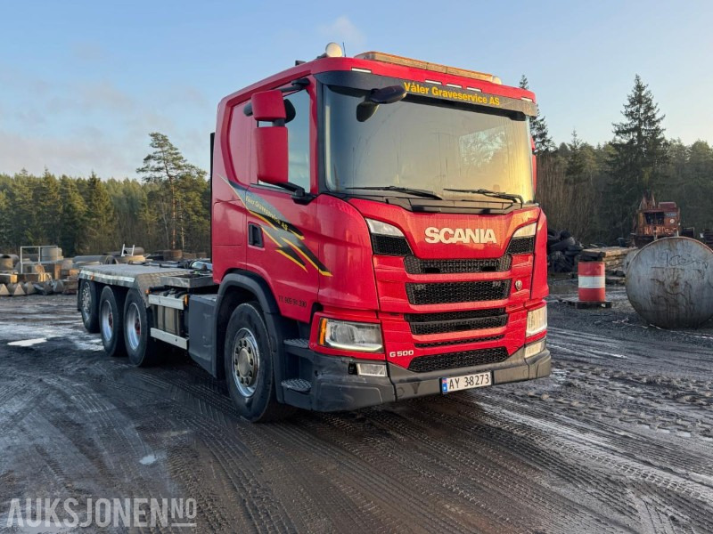 2018 SCANIA G500 TRIDEM KROKBIL JOAB, HARDOX DUMPERKASSE, SERVICEHISTORIKK, 306976 KM - Abrollkipper: das Bild 3 2018 SCANIA G500 TRIDEM KROKBIL JOAB, HARDOX DUMPERKASSE, SERVICEHISTORIKK, 306976 KM - Abrollkipper: das Bild 3