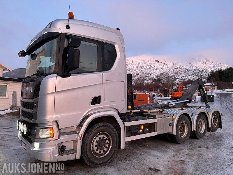 2019 Scania R500 8X4, 275105 km, Joab 24 tonns Krokløft, bilen leveres med ny Eu godkjenning - Abrollkipper: das Bild 2 2019 Scania R500 8X4, 275105 km, Joab 24 tonns Krokløft, bilen leveres med ny Eu godkjenning - Abrollkipper: das Bild 2