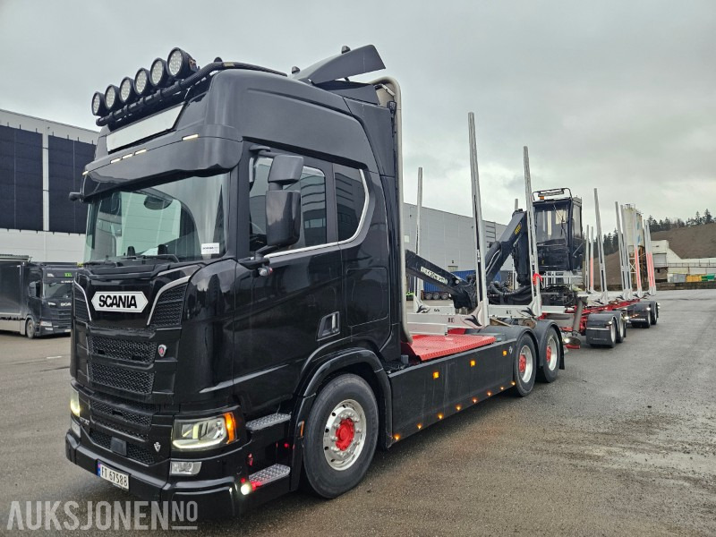 2020 Scania R730 B6x4NB med henger - Holztransporter: das Bild 1 2020 Scania R730 B6x4NB med henger - Holztransporter: das Bild 1