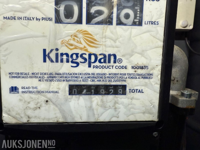 2022 Andre Kingspan Fuelmaster 3500L stasjonær dieseltank med pumpe og låsbart skap. - Baugeräte: das Bild 4 2022 Andre Kingspan Fuelmaster 3500L stasjonær dieseltank med pumpe og låsbart skap. - Baugeräte: das Bild 4