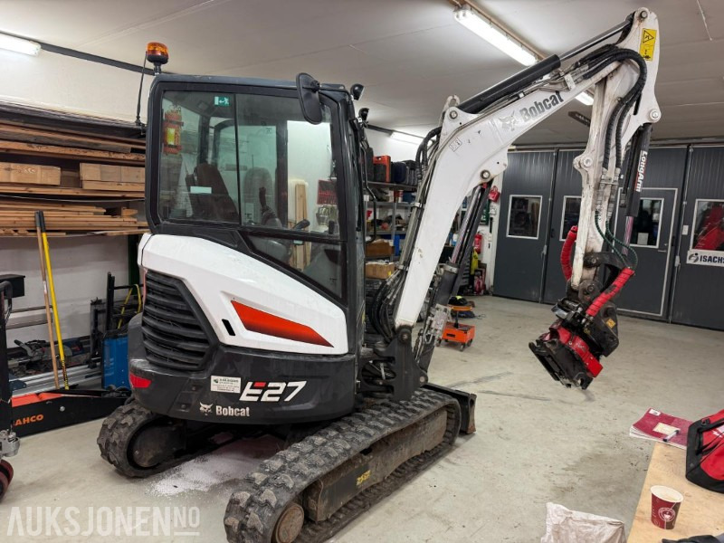 2022 Bobcat E27 m/Rototilt tiltrotator, lite timer - Minibagger: das Bild 5 2022 Bobcat E27 m/Rototilt tiltrotator, lite timer - Minibagger: das Bild 5
