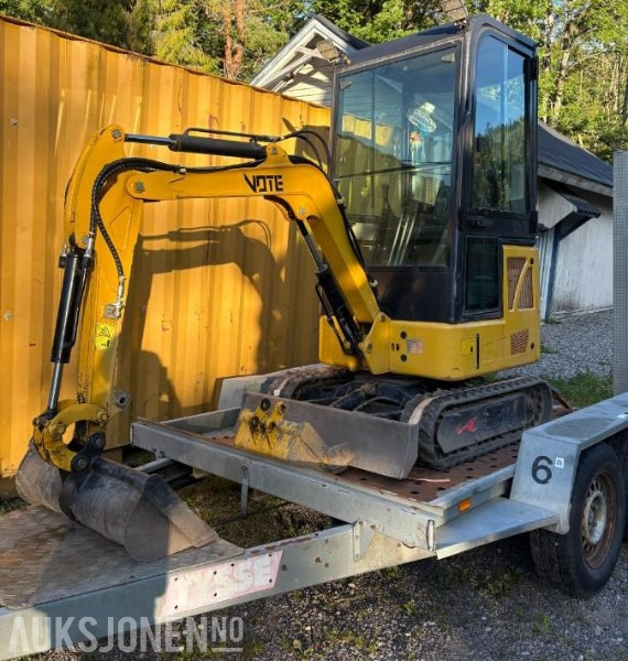 2022 Vote VTW-15 minigraver med 3 skuffer og Tysse henger - MVA-fri - Minibagger: das Bild 1 2022 Vote VTW-15 minigraver med 3 skuffer og Tysse henger - MVA-fri - Minibagger: das Bild 1