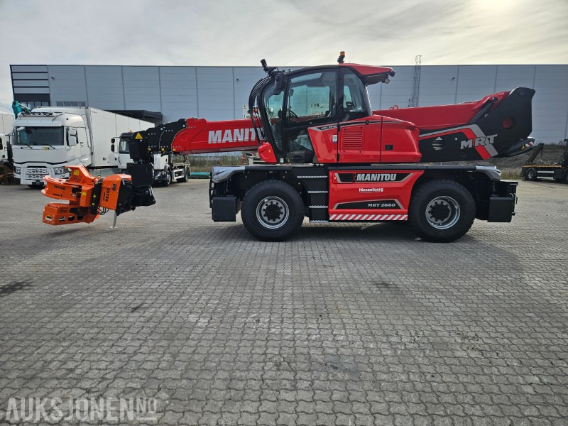 2025 NY - Manitou MRT 2660. Vinsj, Mannskapskurv, Beskjæringsklo/ sag , Gafler - Teleskoplader: das Bild 1 2025 NY - Manitou MRT 2660. Vinsj, Mannskapskurv, Beskjæringsklo/ sag , Gafler - Teleskoplader: das Bild 1