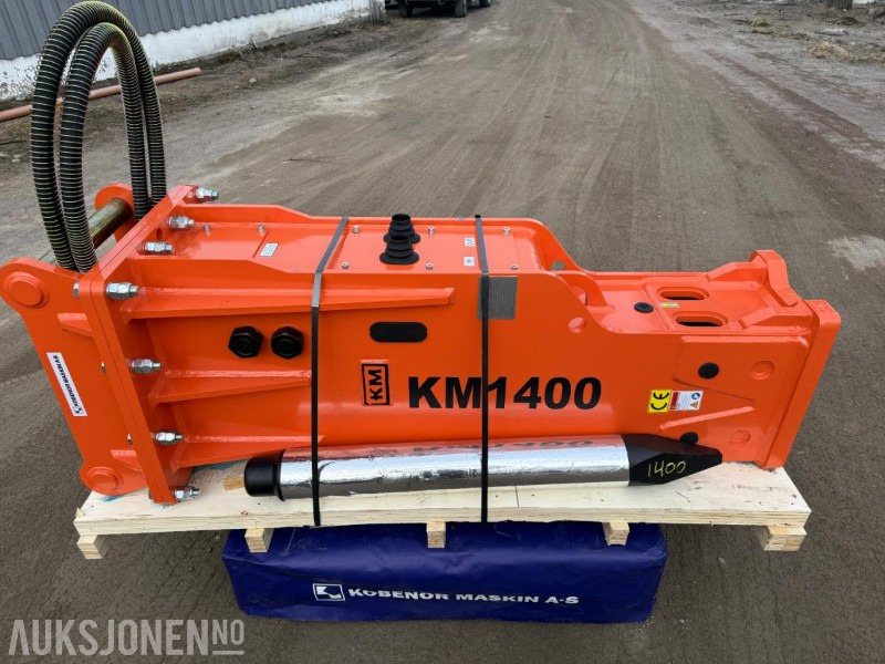 Ny KM 1400 Pigghammer med s70 HK feste - Hydraulikhammer für Baumaschine: das Bild 1 Ny KM 1400 Pigghammer med s70 HK feste - Hydraulikhammer für Baumaschine: das Bild 1
