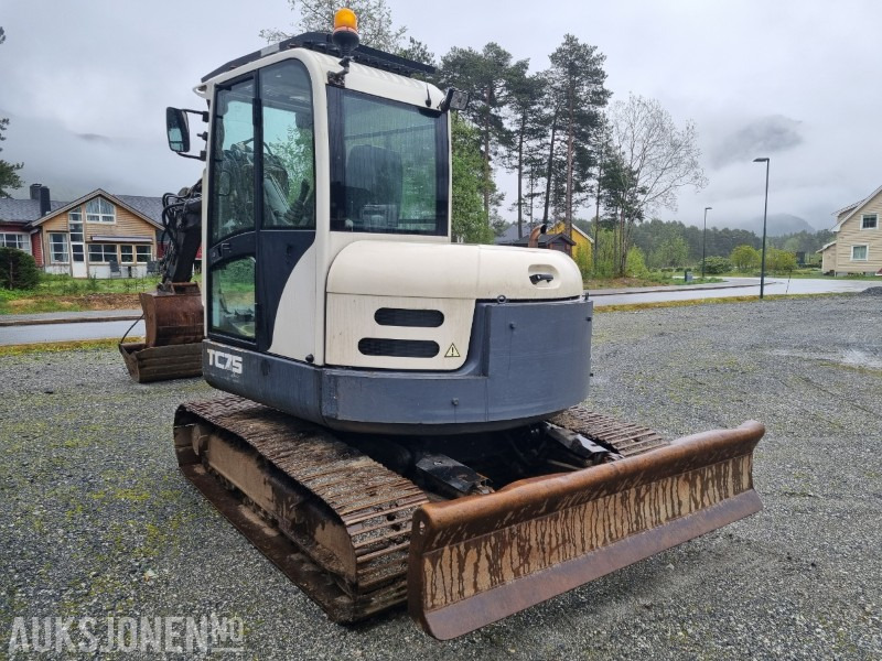 Terex TC75- Terex TC75 - hydraulisk puss, graveskuffe, skjær, to-delt bom. - Bagger: das Bild 5 Terex TC75- Terex TC75 - hydraulisk puss, graveskuffe, skjær, to-delt bom. - Bagger: das Bild 5