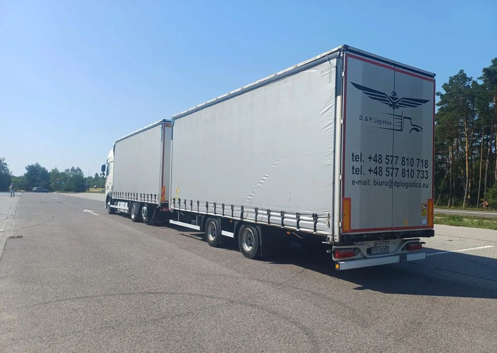 DAF XF 480 SUPER SPACE CAB / ZESTAW TANDEM PRZEJAZDOWY 120 M3 / SSC / ACC /EURO 6 - Plane LKW: das Bild 3 DAF XF 480 SUPER SPACE CAB / ZESTAW TANDEM PRZEJAZDOWY 120 M3 / SSC / ACC /EURO 6 - Plane LKW: das Bild 3
