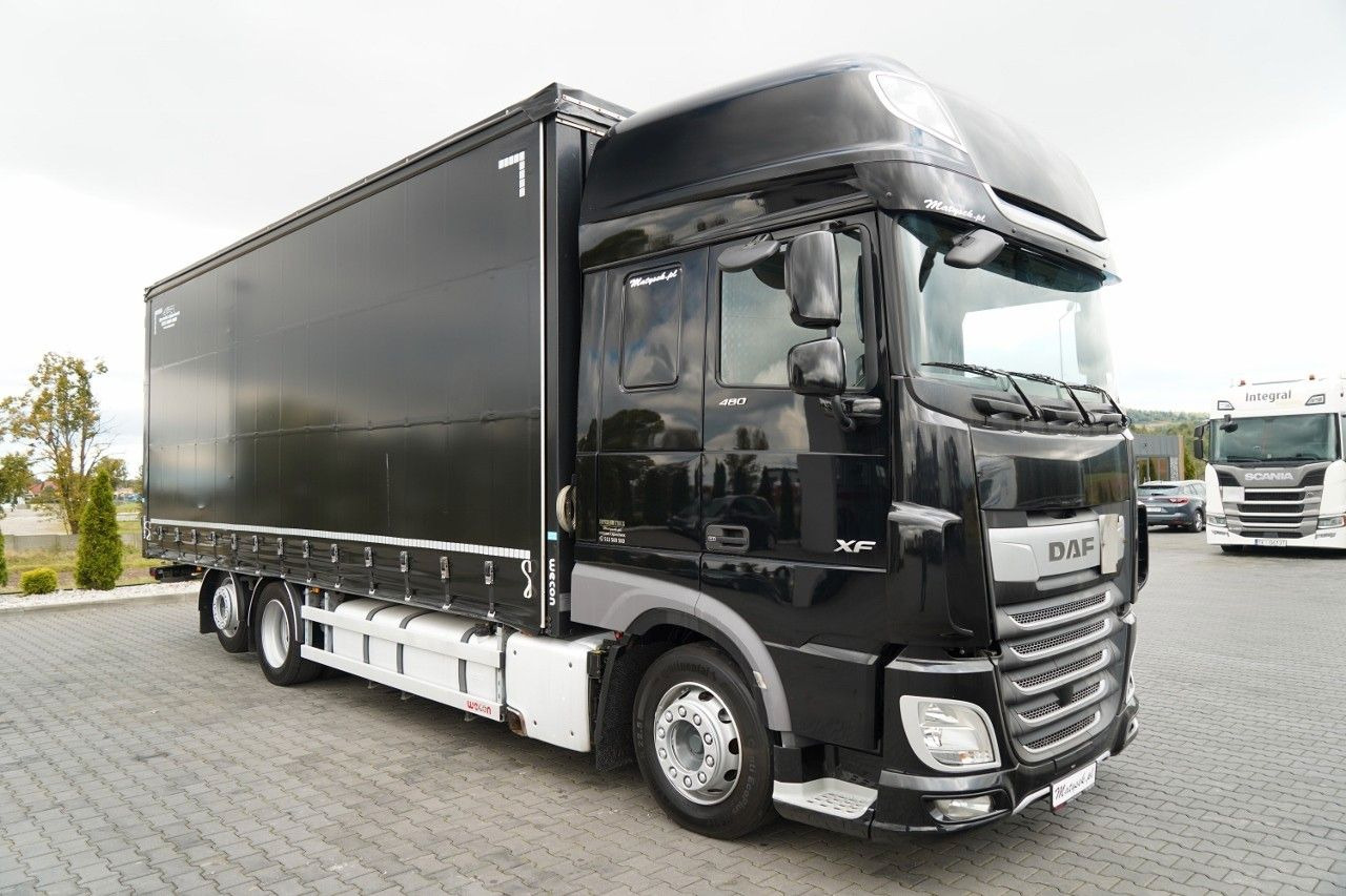 DAF XF 480 / SOLÓWKA / 6X2 / MEGA / OŚ PODNOSZONA / - Plane LKW: das Bild 2 DAF XF 480 / SOLÓWKA / 6X2 / MEGA / OŚ PODNOSZONA / - Plane LKW: das Bild 2