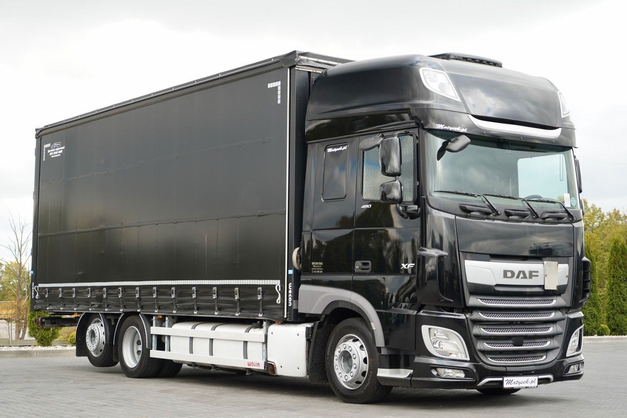 DAF XF 480 / SOLÓWKA / 6X2 / MEGA / OŚ PODNOSZONA / - Plane LKW: das Bild 1 DAF XF 480 / SOLÓWKA / 6X2 / MEGA / OŚ PODNOSZONA / - Plane LKW: das Bild 1