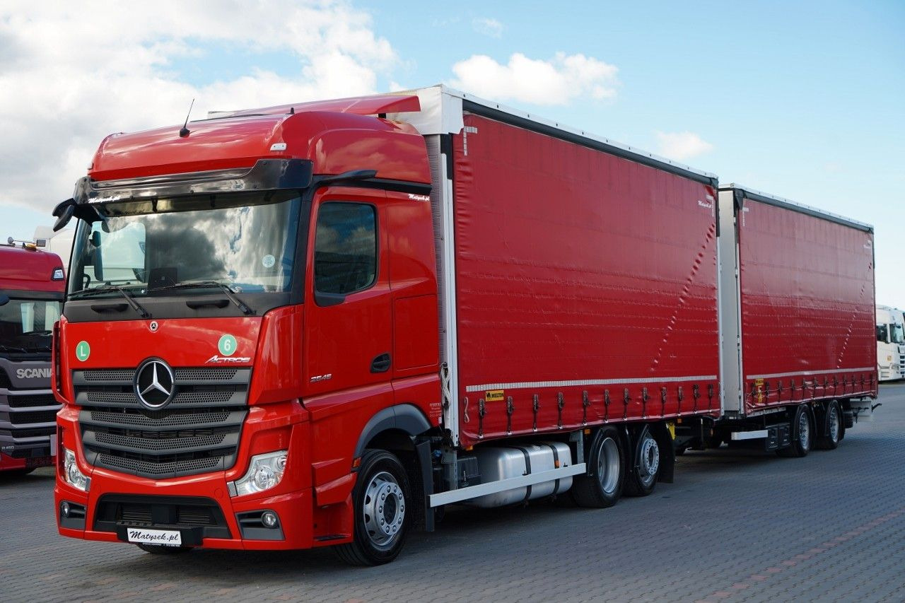 Mercedes-Benz ACTROS 2545 / ZESTAW TANDEM 120 M3 / PRZEJAZDOW - Plane LKW: das Bild 2 Mercedes-Benz ACTROS 2545 / ZESTAW TANDEM 120 M3 / PRZEJAZDOW - Plane LKW: das Bild 2
