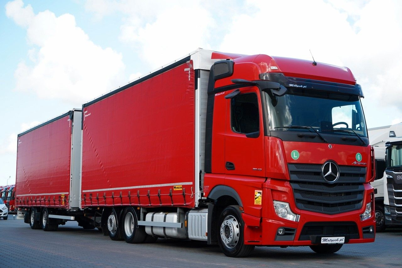 Mercedes-Benz ACTROS 2545 / ZESTAW TANDEM 120 M3 / PRZEJAZDOW - Plane LKW: das Bild 1 Mercedes-Benz ACTROS 2545 / ZESTAW TANDEM 120 M3 / PRZEJAZDOW - Plane LKW: das Bild 1