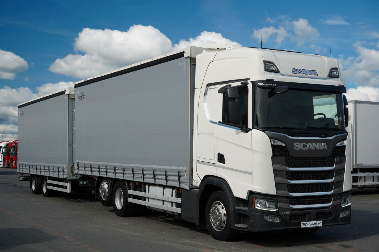 Scania S 450 / ZESTAW TANDEM / 120 M3 / I-PARK COOL Scania S 450 / ZESTAW TANDEM / 120 M3 / PO KONTRAKCIE S - Plane LKW: das Bild 1 Scania S 450 / ZESTAW TANDEM / 120 M3 / I-PARK COOL Scania S 450 / ZESTAW TANDEM / 120 M3 / PO KONTRAKCIE S - Plane LKW: das Bild 1
