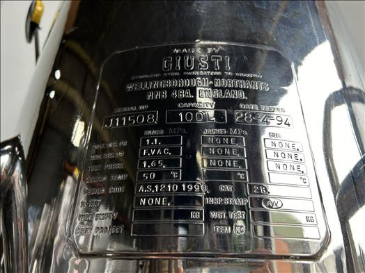 Giusti 100L Holding vessel - Lebensmittelmaschine: das Bild 4 Giusti 100L Holding vessel - Lebensmittelmaschine: das Bild 4