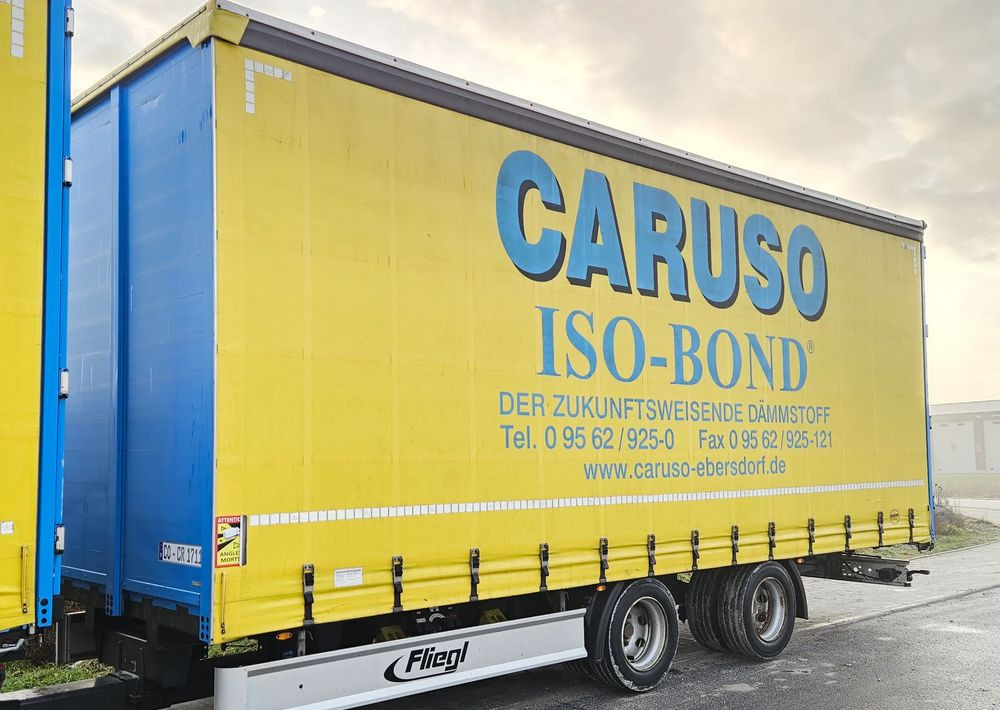 Fliegl PRZYCZEPA CIĘŻAROWA / 60m3 / 2 SZT IDENTYCZNE / NOWE PLANDEKI W CENIE / 3M WYSOKA / TANDEM / 2 OSIE / 19 PALET / DOLNY SPRZĘG / 18 TON DMC / 13 TON ŁADOWNOŚĆ - Planenanhänger: das Bild 1 Fliegl PRZYCZEPA CIĘŻAROWA / 60m3 / 2 SZT IDENTYCZNE / NOWE PLANDEKI W CENIE / 3M WYSOKA / TANDEM / 2 OSIE / 19 PALET / DOLNY SPRZĘG / 18 TON DMC / 13 TON ŁADOWNOŚĆ - Planenanhänger: das Bild 1