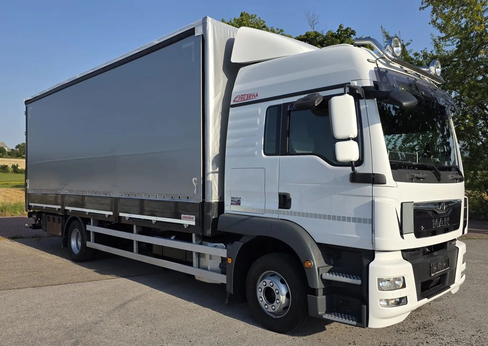 MAN TGM 15.290 / BURTO-FIRANKA / CAŁY NA PODUSZKACH /KLIMA POSTOJOWA / 2018R / NISKI PRZEBIEG / 18 PALET / E6 / JAK NOWY / WINDA / - Plane LKW: das Bild 1 MAN TGM 15.290 / BURTO-FIRANKA / CAŁY NA PODUSZKACH /KLIMA POSTOJOWA / 2018R / NISKI PRZEBIEG / 18 PALET / E6 / JAK NOWY / WINDA / - Plane LKW: das Bild 1