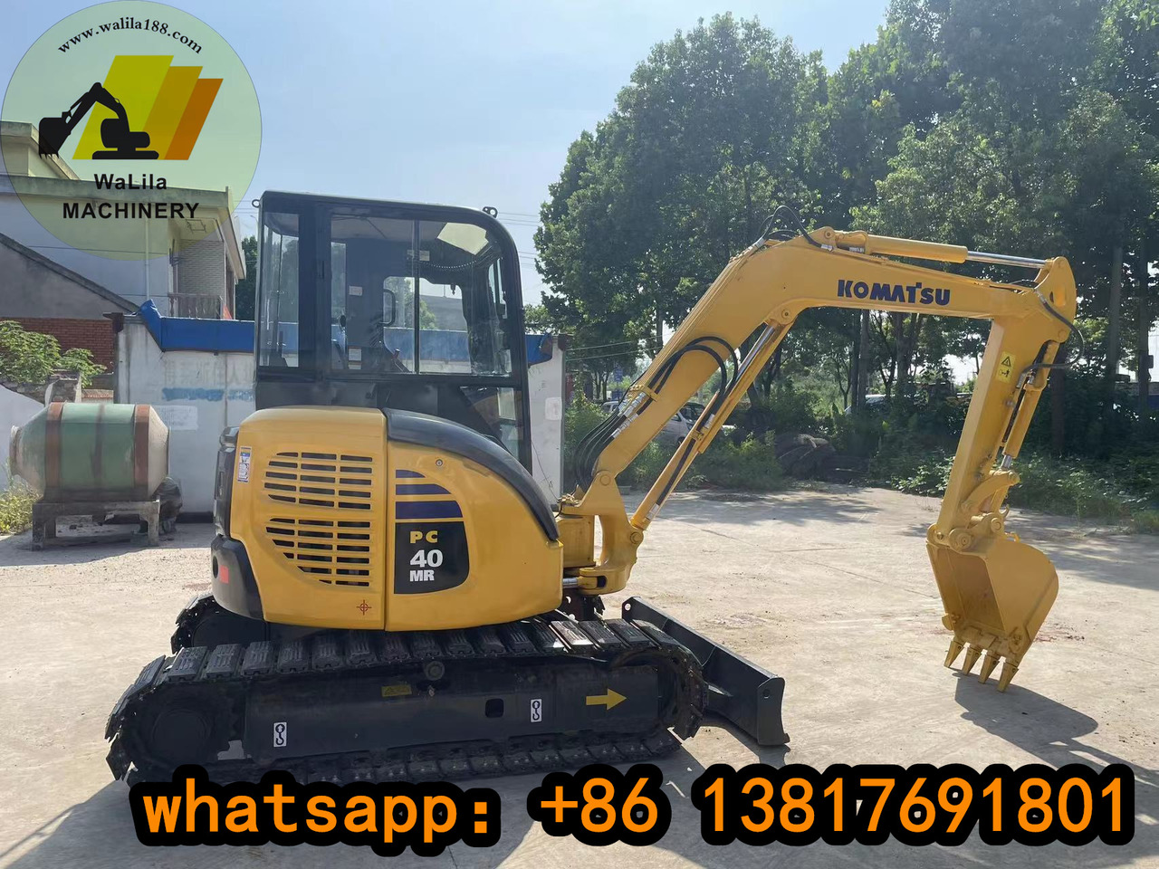 KOMATSU PC 40 MR-3 - Minibagger: das Bild 1 KOMATSU PC 40 MR-3 - Minibagger: das Bild 1