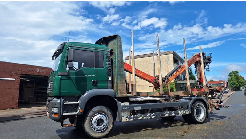 MAN TGA 18.480 Holz LKW - Holztransporter, Autokran: das Bild 3 MAN TGA 18.480 Holz LKW - Holztransporter, Autokran: das Bild 3