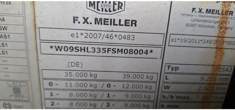 Kipper Auflieger Meiller 27 kubik Kippmulde Stahlmulde: das Bild 6