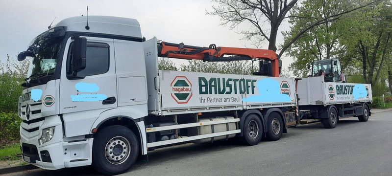 Mercedes-Benz 2545 Actros Pritsche Kran Palfinger PK21001 - Pritsche LKW, Autokran: das Bild 1 Mercedes-Benz 2545 Actros Pritsche Kran Palfinger PK21001 - Pritsche LKW, Autokran: das Bild 1