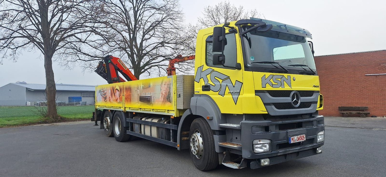 Mercedes-Benz 2636 Axor 3-Achser 6x2 mit Kran PK14002+Funk - Pritsche LKW, Autokran: das Bild 1 Mercedes-Benz 2636 Axor 3-Achser 6x2 mit Kran PK14002+Funk - Pritsche LKW, Autokran: das Bild 1