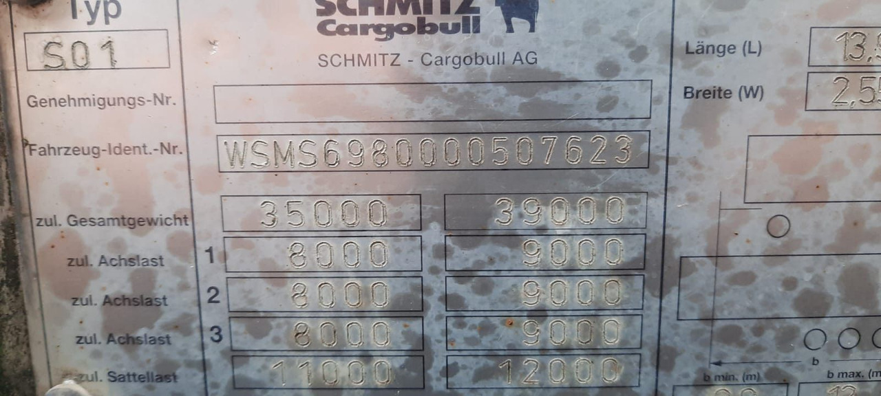 Schmitz Cargobull 3-Achser Pritsche Plane - Planenauflieger: das Bild 5 Schmitz Cargobull 3-Achser Pritsche Plane - Planenauflieger: das Bild 5