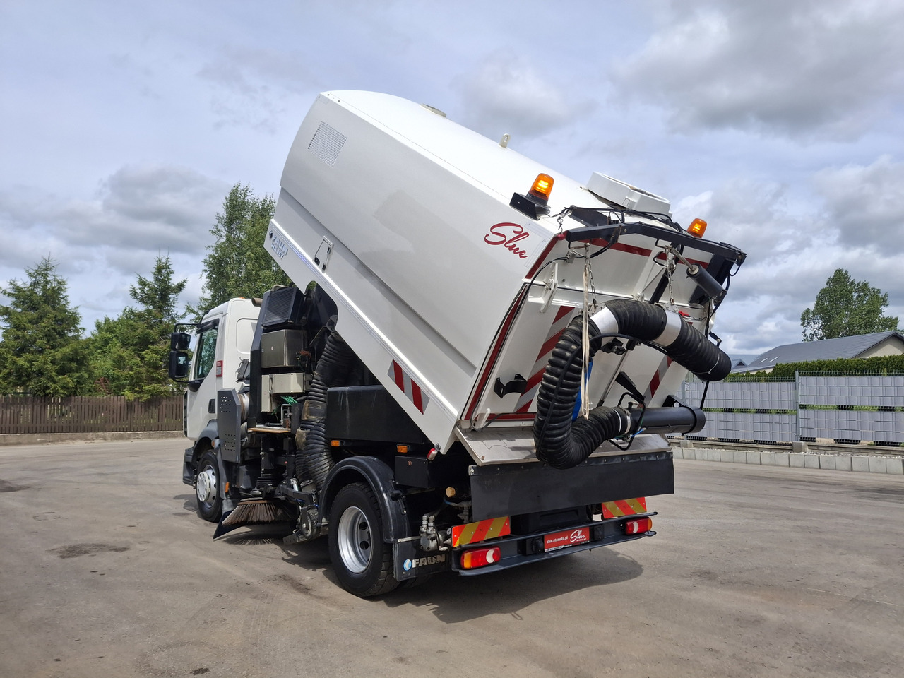 Kehrmaschine RENAULT D16 Zamiatarka Kehrmaschine FAUN Euro 6 PM10 Szczotki L/R Karcher Rura Do Liści 2 Motoren: das Bild 8