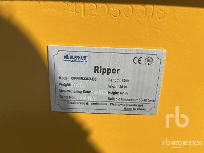 ELEPHANT RIPPER336D-ES (Unused) - Aufreißer: das Bild 5 ELEPHANT RIPPER336D-ES (Unused) - Aufreißer: das Bild 5