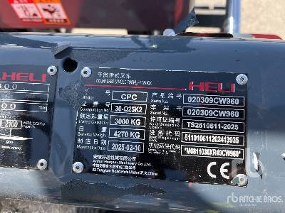 HELI CPC30-Q25K2 3000 kg (Unused) - Gabelstapler: das Bild 5 HELI CPC30-Q25K2 3000 kg (Unused) - Gabelstapler: das Bild 5